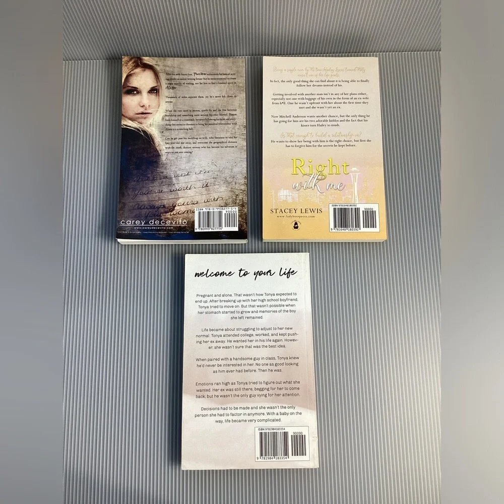 Signed Set of 3 Single Parent Romance Books